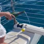 散骨式　ハワイ　お酒　チャーター船